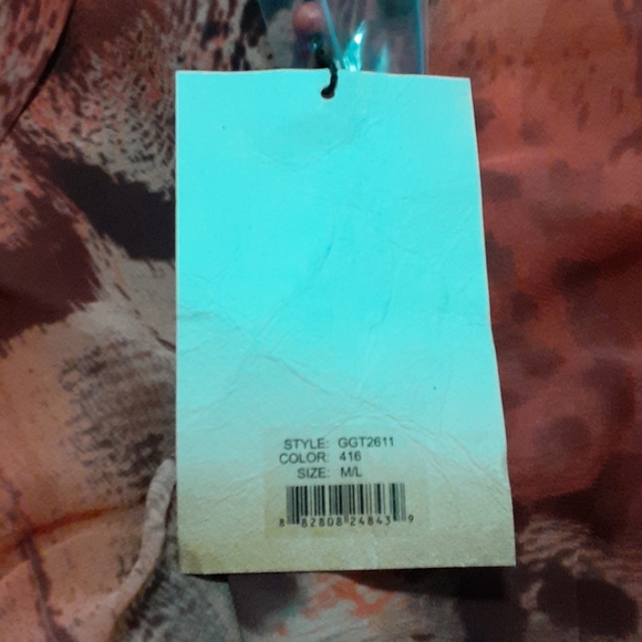 Da-Nang Silk Button Down Collared Tunic,M/L - Picture 8 of 9